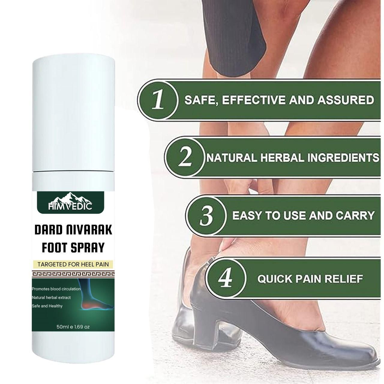 Dard Nivarak Foot Spray – Targeted Heel & Foot Pain Relief | Buy 1 Get 1 FREE