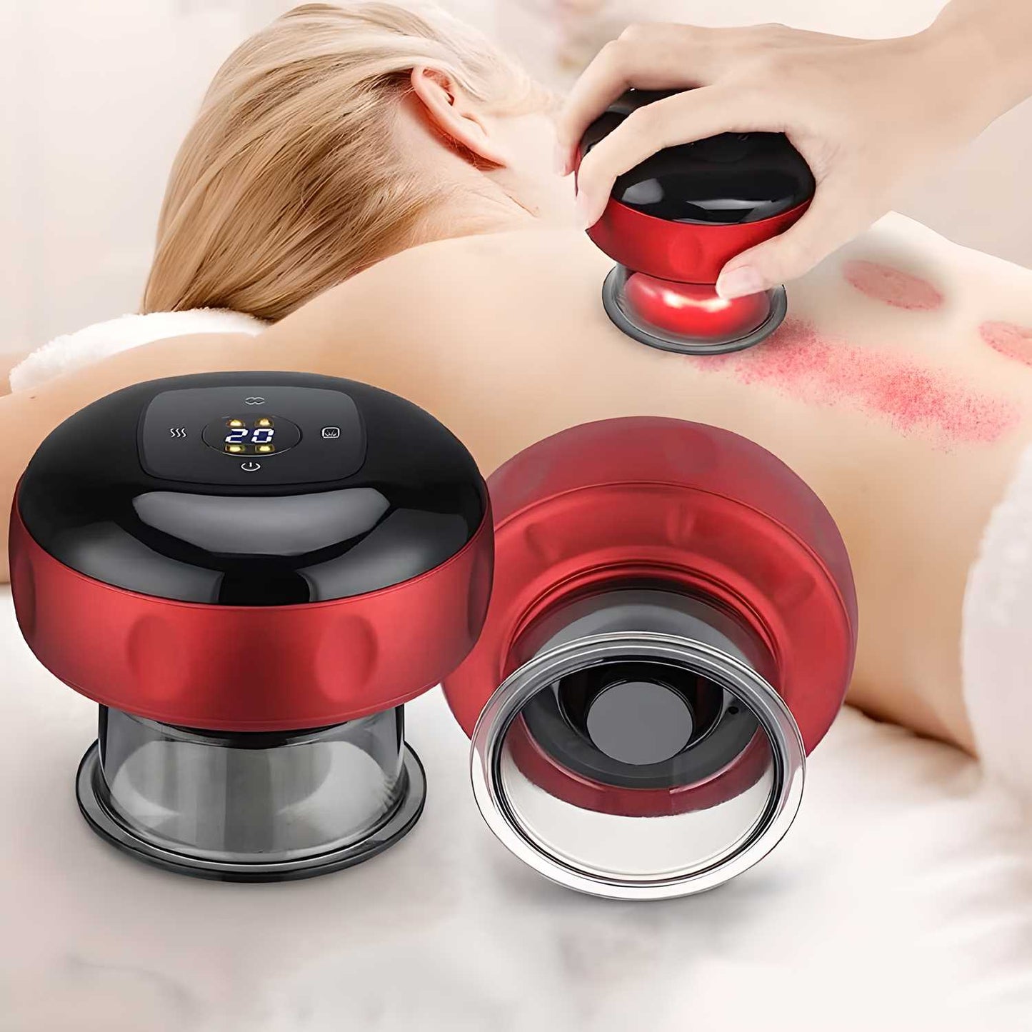 Vacuum Electric Cupping Massager – 12-Level Suction & Heat