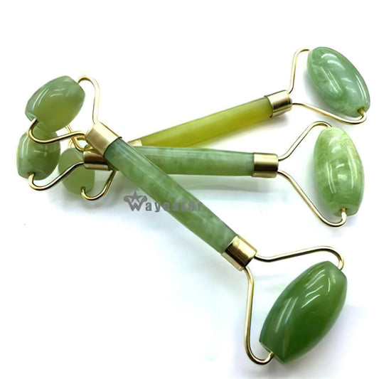 Natural Jade Facial Roller – Dual-Head Massager for Skin & Relaxation