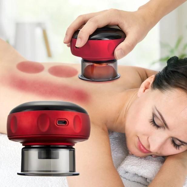 Vacuum Electric Cupping Massager – 12-Level Suction & Heat
