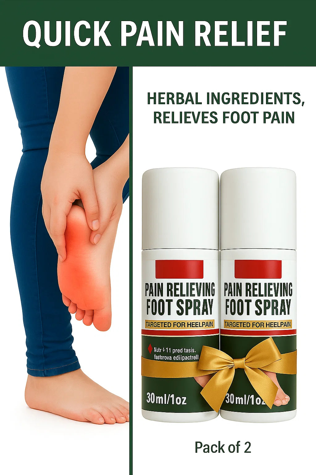Dard Nivarak Foot & Heel Pain Relief Spray – Buy 1 Get 1 FREE🔥